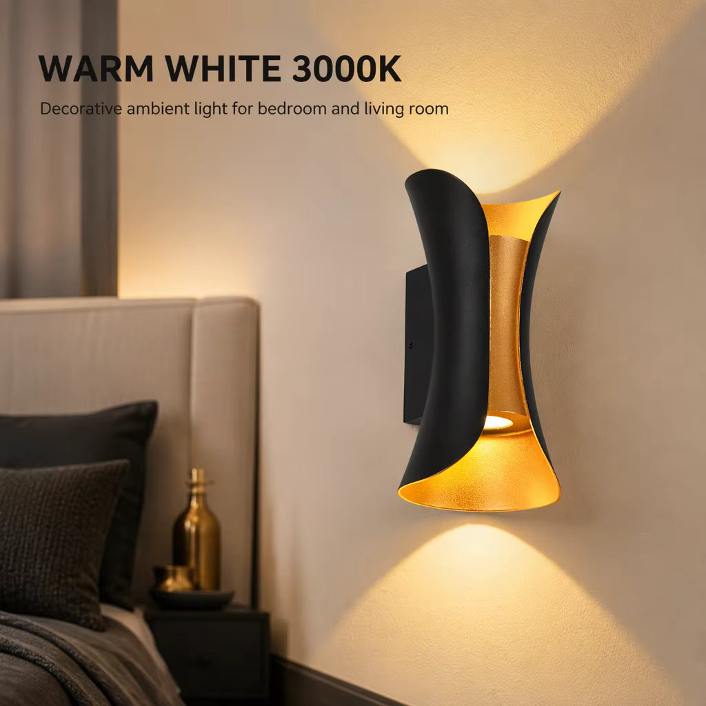 Modern LED Wall Sconce, Creative Decorative Wall Light for Bedroom, Bedside & Living Room
