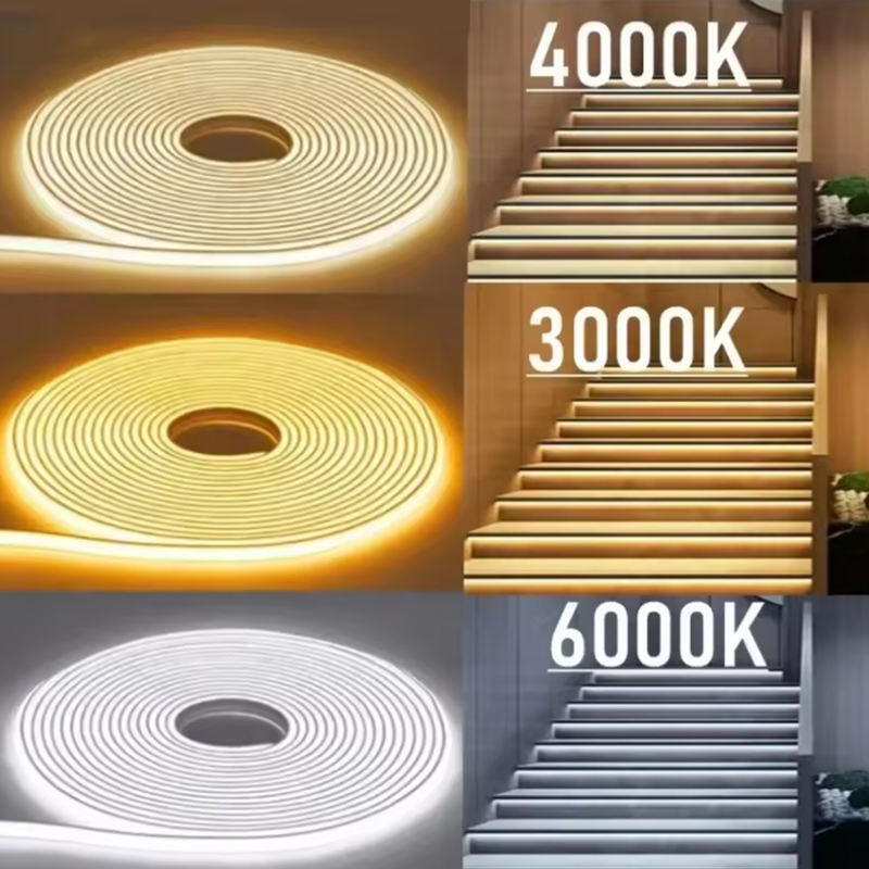 220V COB LED Strip Light, Flexible LED Strip, Outdoor Waterproof LED Light Strip for Garden, Patio Decoration