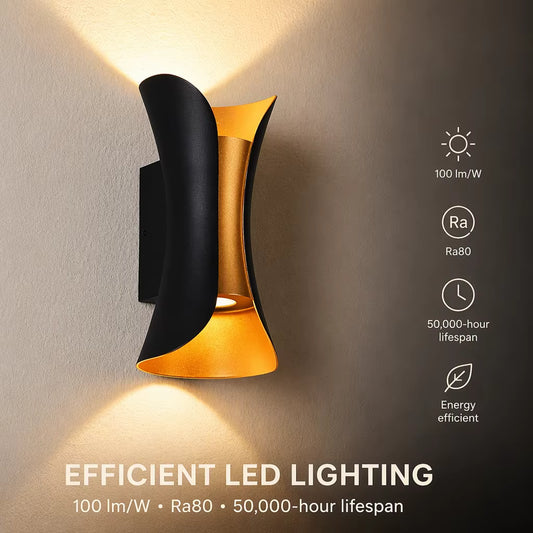 Modern LED Wall Sconce, Creative Decorative Wall Light for Bedroom, Bedside & Living Room