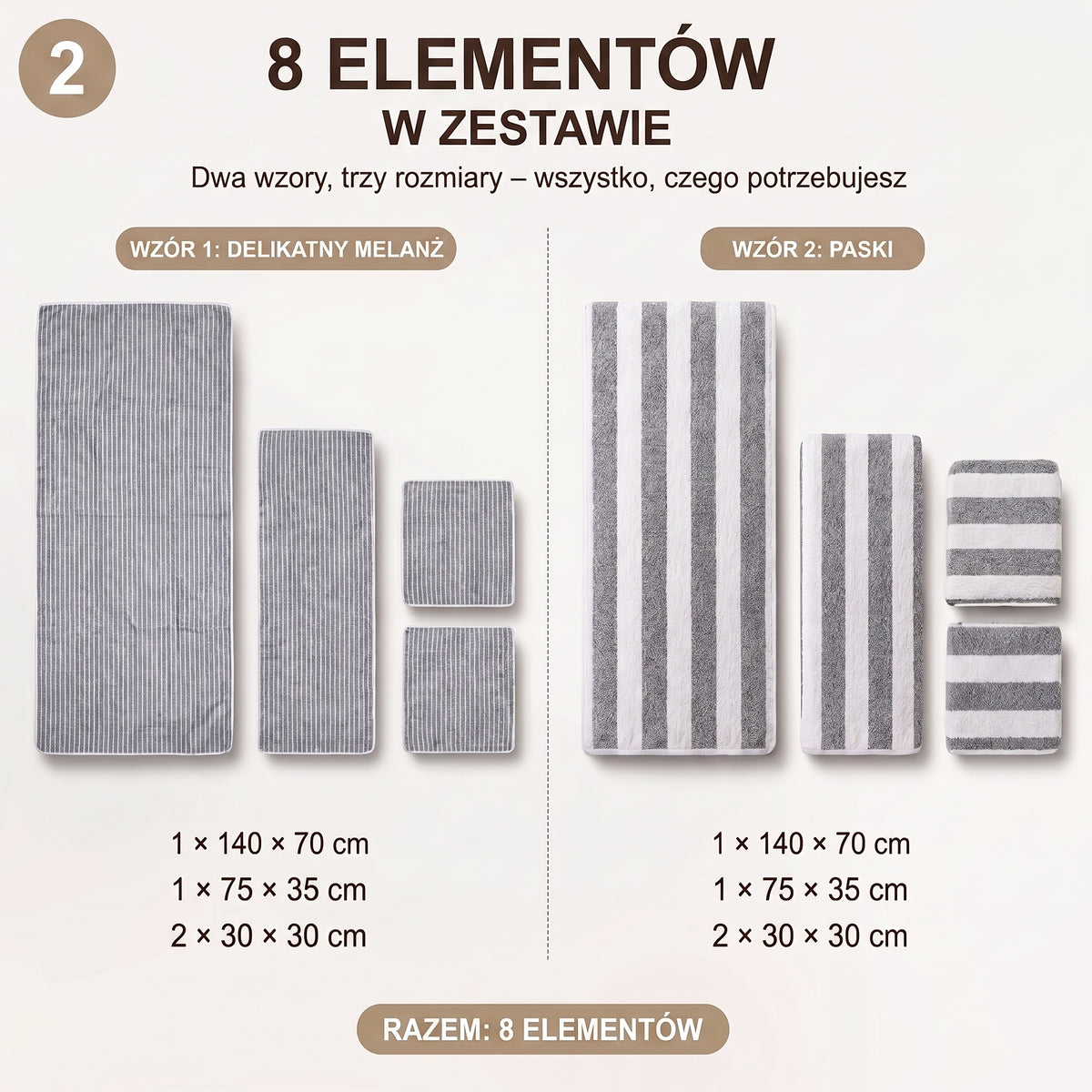 CozyHome™ 8-Piece Bathroom Towel Set